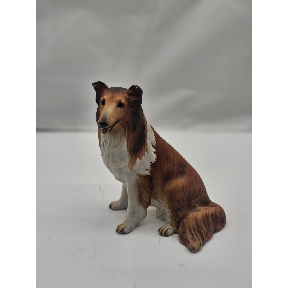 Vintage Collie Dog 1986 Masterpiece Porcelain by Homco